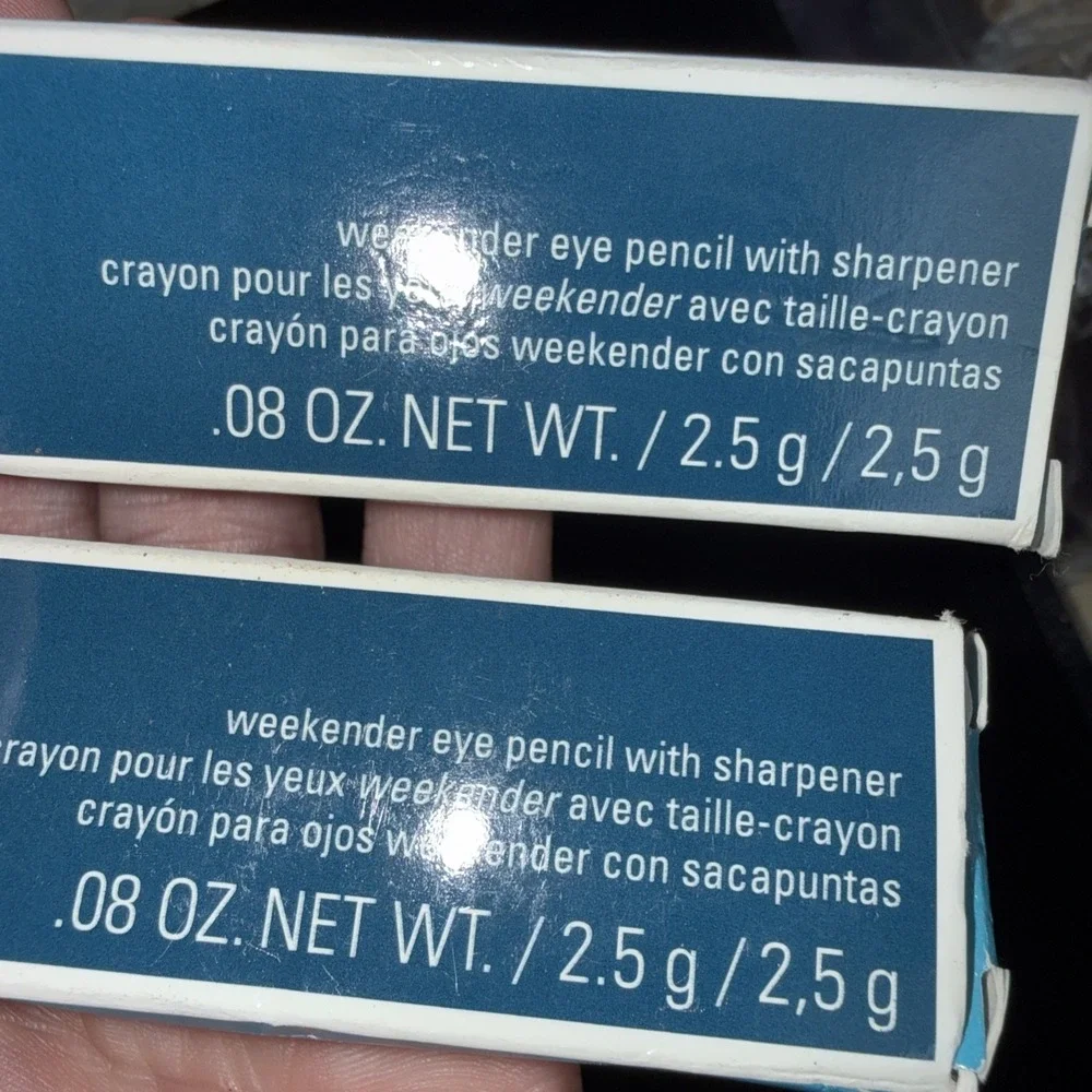 MARY KAY WEEKENDER EYE PENCILS W/ sharpener NIB White Wash‎ Turquoise Water 5581